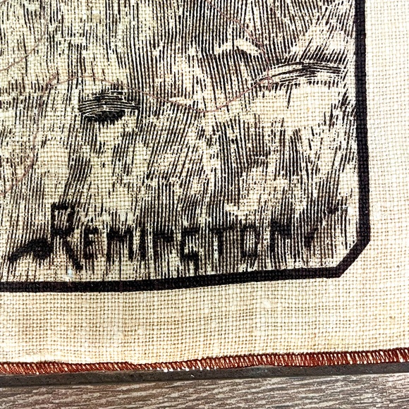 Vintage Quilted Cheyenne Scouts Patrolling the Big Timber by Frederic Remington - Picture 2 of 11